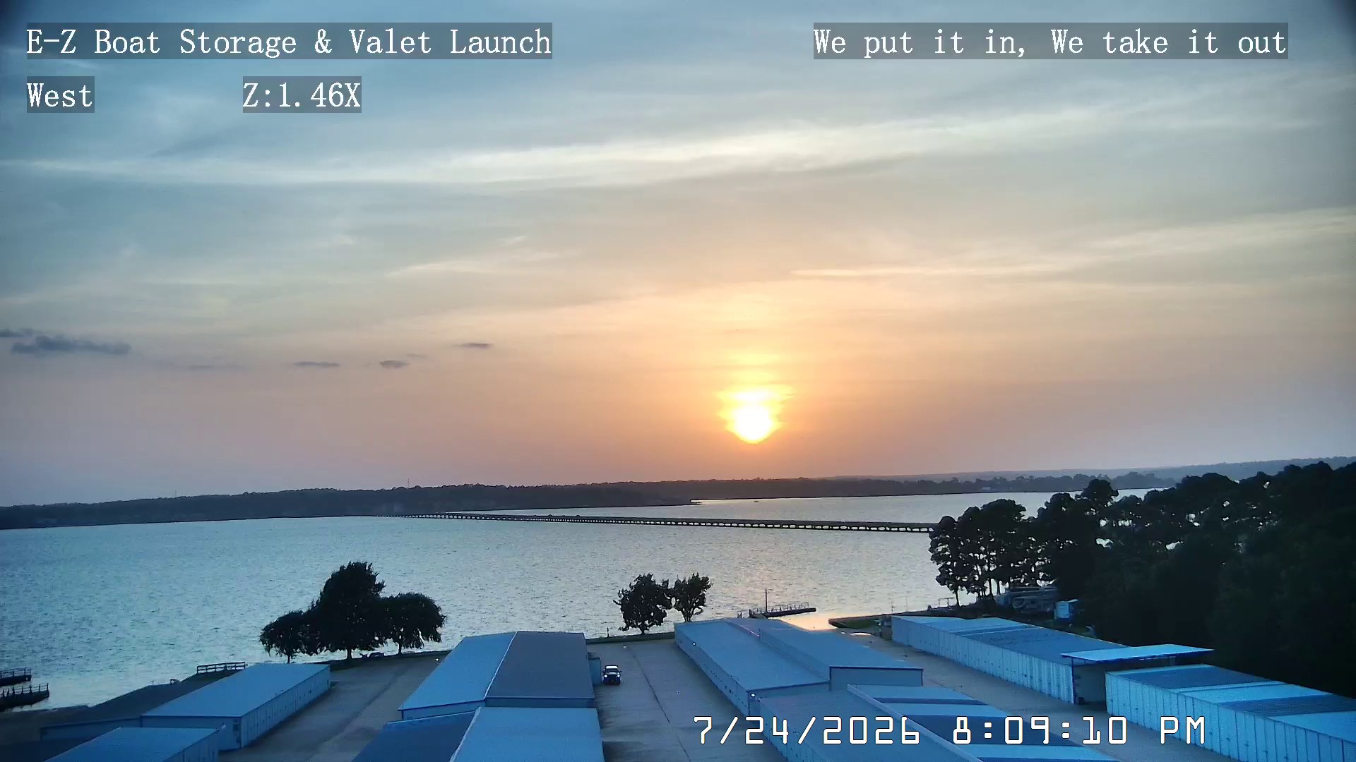 Live camera view — E-Z Boat Storage